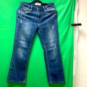 Jeans with cut out designs